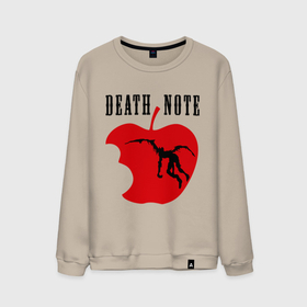 Мужской свитшот хлопок с принтом Death Note. Apple , 100% хлопок |  | anime | death note | аниме | анимэ