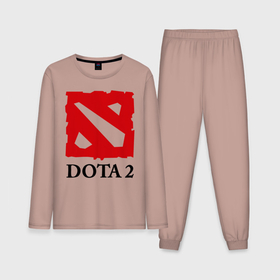Мужская пижама с лонгсливом хлопок с принтом Logo Dota 2 в Петрозаводске,  |  | dota | dota 2 | media | дота | дота 2 | игры | компьютерные игры