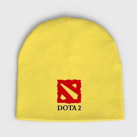 Женская шапка демисезонная с принтом Logo Dota 2 в Новосибирске,  |  | Тематика изображения на принте: dota | dota 2 | media | дота | дота 2 | игры | компьютерные игры