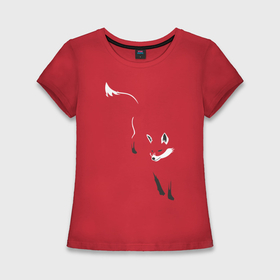 Женская футболка хлопок Slim с принтом Лиса в Курске,  |  | девушкам | животные | лисенок | лисица