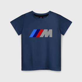 Детская футболка хлопок с принтом BMW M в Тюмени, 100% хлопок | круглый вырез горловины, полуприлегающий силуэт, длина до линии бедер | Тематика изображения на принте: bmw | joy | toplanding | авто | автобренды | бмв | бэха | логотип бмв