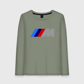 Женский лонгслив хлопок с принтом BMW M в городе Новоалтайск, 100% хлопок |  | bmw | joy | toplanding | авто | автобренды | бмв | бэха | логотип бмв