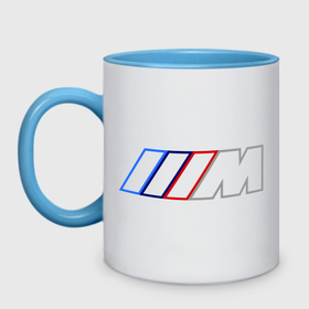 Кружка двухцветная с принтом BMW Motor Contur в Петрозаводске, керамика | объем — 330 мл, диаметр — 80 мм. Цветная ручка и кайма сверху, в некоторых цветах — вся внутренняя часть | bmw | joy | motosport | авто | автобренды | бмв | бэха | логотип бмв | мотоспорт