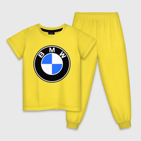 Детская пижама хлопок с принтом Logo BMW в Белгороде, 100% хлопок |  брюки и футболка прямого кроя, без карманов, на брюках мягкая резинка на поясе и по низу штанин
 | автобренды | автомобильные | бмв | лого | машина | тачка