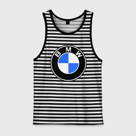 Мужская майка хлопок с принтом Logo BMW , 100% хлопок |  | автобренды | автомобильные | бмв | лого | машина | тачка
