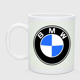 Кружка керамическая с принтом Logo BMW в Петрозаводске, керамика | объем — 330 мл, диаметр — 80 мм. Принт наносится на бока кружки, можно сделать два разных изображения | автобренды | автомобильные | бмв | лого | машина | тачка