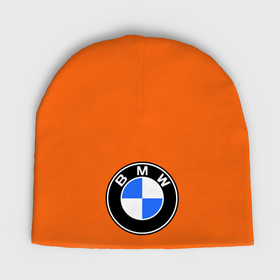 Женская шапка демисезонная с принтом Logo BMW в Тюмени,  |  | Тематика изображения на принте: автобренды | автомобильные | бмв | лого | машина | тачка