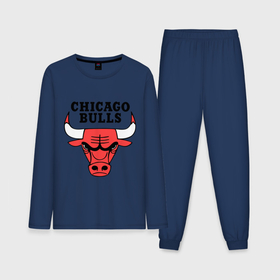 Мужская пижама с лонгсливом хлопок с принтом Chicago bulls logo ,  |  | chicago bulls | newtop | swag | swag style | toplanding | одежда сваг | сваг | сваг стиль | свег | свог | свэг | чикаго булз