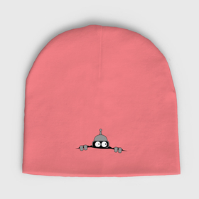 Мужская шапка демисезонная с принтом Bender из под футболки в Курске,  |  | bender | futurama | бендер | фатурама | футурама