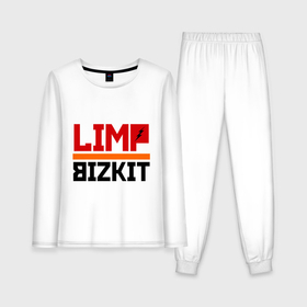Женская пижама с лонгсливом хлопок с принтом Limp Bizkit 2 в Белгороде,  |  | rock | лимп бизкит | рок группа | рок музыка