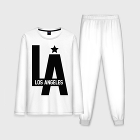 Мужская пижама с лонгсливом хлопок с принтом Los Angeles Star в Белгороде,  |  | la | la style | los andgeles | los angeles | rnd | star | usa | америка | город ангелов | города | лос анджелес | лос анжелес | лосанджелес | лосанжелес | рэп | страны | сша | штаты