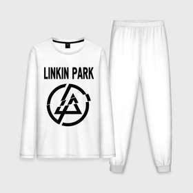 Мужская пижама с лонгсливом хлопок с принтом Linkin Park ,  |  | linkin park | rock | альтернативный метал | альтернативный рок | линкин парк | ню метал | рок | рэпкор | электроник рок