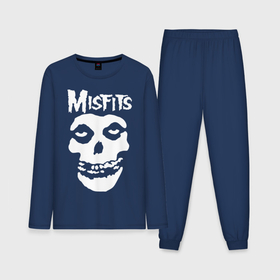 Мужская пижама с лонгсливом хлопок с принтом Misfits ,  |  | misfits