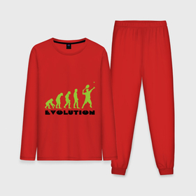 Мужская пижама с лонгсливом хлопок с принтом Tennis Evolution в Петрозаводске,  |  | tennis evolution | мяч | спорт | теннис | эволюция