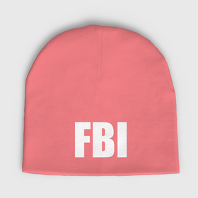 Мужская шапка демисезонная с принтом FBI в Кировске,  |  | Тематика изображения на принте: фбр