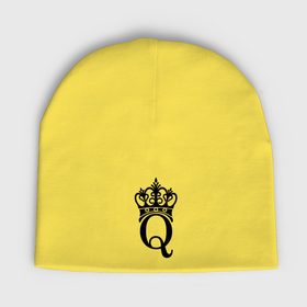 Женская шапка демисезонная с принтом Queen ,  |  | queen | богини | корона | царевна | царицы