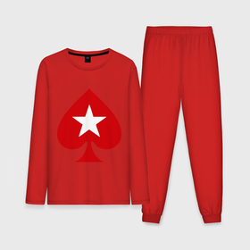 Мужская пижама с лонгсливом хлопок с принтом Покер Пики Poker Stars в городе Новоалтайск,  |  | игры | карты | покер | покер пики poker stars