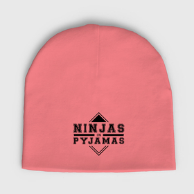 Мужская шапка демисезонная с принтом Ninjas In Pyjamas в Белгороде,  |  | nip