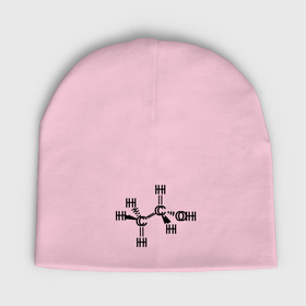 Мужская шапка демисезонная с принтом Химическая формула спирт в Белгороде,  |  | спирт | формула | химия