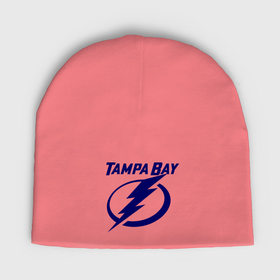Мужская шапка демисезонная с принтом HC Tampa Bay в Кировске,  |  | Тематика изображения на принте: bay | club | hockey | tampa | клуб | хоккей