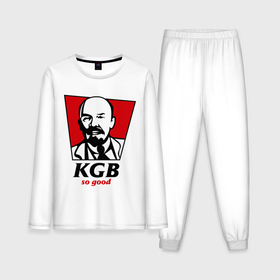 Мужская пижама с лонгсливом хлопок с принтом KGB   So Good в Новосибирске,  |  | Тематика изображения на принте: kfc | kgb | владимир | ильич | кгб | ленин
