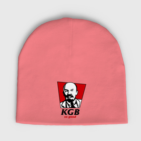 Мужская шапка демисезонная с принтом KGB   So Good ,  |  | Тематика изображения на принте: kfc | kgb | владимир | ильич | кгб | ленин