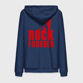 Мужская толстовка на молнии хлопок с принтом Rock Forever Рок Навсегда в городе Новоалтайск,  |  | Тематика изображения на принте: гитара