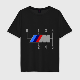 Мужская футболка хлопок Oversize с принтом BMW в Кировске, 100% хлопок | свободный крой, круглый ворот, “спинка” длиннее передней части | bmw | logo | авто | бмв | бэха | лого | скорость