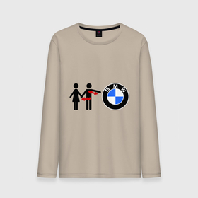 Мужской лонгслив хлопок с принтом I love BMW в Курске, 100% хлопок |  | bmw | logo | love | авто | бмв | бэха | лого | любовь | пара