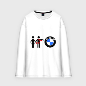 Мужской лонгслив oversize хлопок с принтом I love BMW в Петрозаводске,  |  | bmw | logo | love | авто | бмв | бэха | лого | любовь | пара