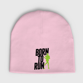 Мужская шапка демисезонная с принтом Рожден для бега в Санкт-Петербурге,  |  | Тематика изображения на принте: born to run | run | бегать | рожден | рожден бежать