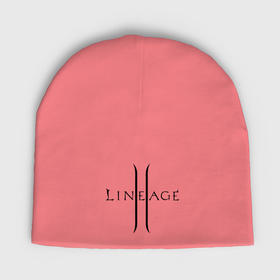 Мужская шапка демисезонная с принтом Lineage logo в Белгороде,  |  | Тематика изображения на принте: lineage | logo | игра | логотип