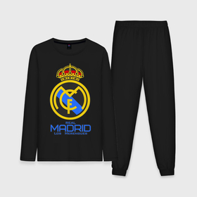Мужская пижама с лонгсливом хлопок с принтом Реал Мадрид в Белгороде,  |  | real madrid | клубы | реал мадрид | футбол