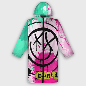 Мужской дождевик 3D с принтом Blink 182 ,  |  | rock | блинк | рок