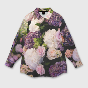 Мужская рубашка oversize 3D с принтом Цветы в Тюмени,  |  | Тематика изображения на принте: flower | девушкам | розы | цветочки | цветы