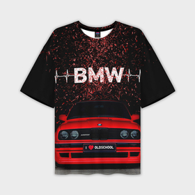 Мужская футболка oversize 3D с принтом BMW ,  |  | bmw | oldschool | бмв