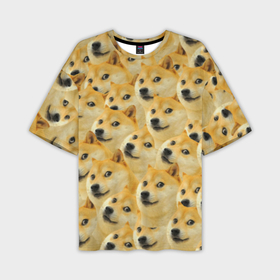 Мужская футболка oversize 3D с принтом Doge ,  |  | doge