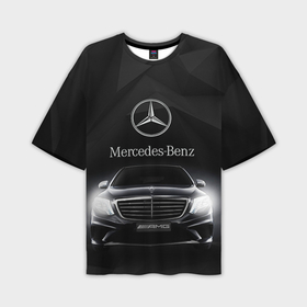 Мужская футболка oversize 3D с принтом Mercedes Benz ,  |  | amg | benz | mercedes | бенс | бенц | мерседес
