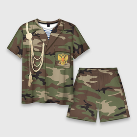 Мужской костюм с шортами 3D с принтом Армейская форма ,  |  | 23 | армейская | армия | дембель | защитник | камуфляж | отечества | солдат | тельняшка | февраля | форма