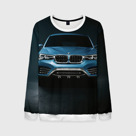 Мужской свитшот 3D с принтом BMW X4 Concept в Тюмени, 100% полиэстер с мягким внутренним слоем | круглый вырез горловины, мягкая резинка на манжетах и поясе, свободная посадка по фигуре | Тематика изображения на принте: авто | бмв