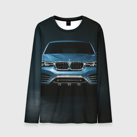 Мужской лонгслив 3D с принтом BMW X4 Concept в Санкт-Петербурге, 100% полиэстер | длинные рукава, круглый вырез горловины, полуприлегающий силуэт | авто | бмв