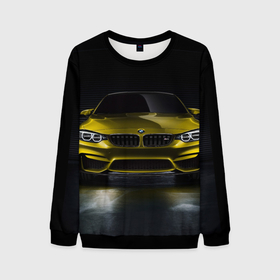 Мужской свитшот 3D с принтом BMW M4 Concept в Кировске, 100% полиэстер с мягким внутренним слоем | круглый вырез горловины, мягкая резинка на манжетах и поясе, свободная посадка по фигуре | Тематика изображения на принте: bmw | бмв