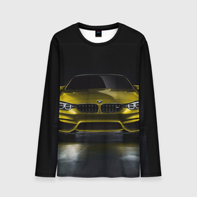 Мужской лонгслив 3D с принтом BMW M4 Concept в Санкт-Петербурге, 100% полиэстер | длинные рукава, круглый вырез горловины, полуприлегающий силуэт | bmw | бмв