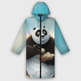 Мужской дождевик 3D с принтом Кунг фу панда ,  |  | Тематика изображения на принте: панда
