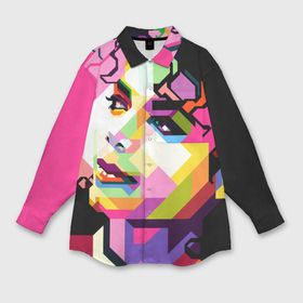 Мужская рубашка oversize 3D с принтом Майкл Джексон портрет поп арт лицо в Тюмени,  |  | Тематика изображения на принте: michael jackson | майкл джексон | поп арт | портрет