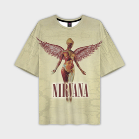 Мужская футболка oversize 3D с принтом Nirvana в Тюмени,  |  | Тематика изображения на принте: cobain | curt | nirvana | rock | группа | кобейн | курт | нирвана | рок