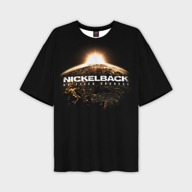Мужская футболка oversize 3D с принтом Nickelback в Екатеринбурге,  |  | nickelback | группа | никельбэк | рок