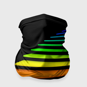Бандана-труба 3D с принтом Радужная лестница , 100% полиэстер, ткань с особыми свойствами — Activecool | плотность 150‒180 г/м2; хорошо тянется, но сохраняет форму | лестница | радуга | спектр | цвет | цвета | яркие