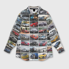 Мужская рубашка oversize 3D с принтом Крутые тачки в Новосибирске,  |  | дорогие машины | крутые тачки | лучшие авто | спортивные автомобили | спорткары