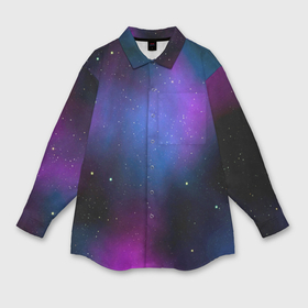 Мужская рубашка oversize 3D с принтом Вселенная ,  |  | вселенная | галатика | звезды
